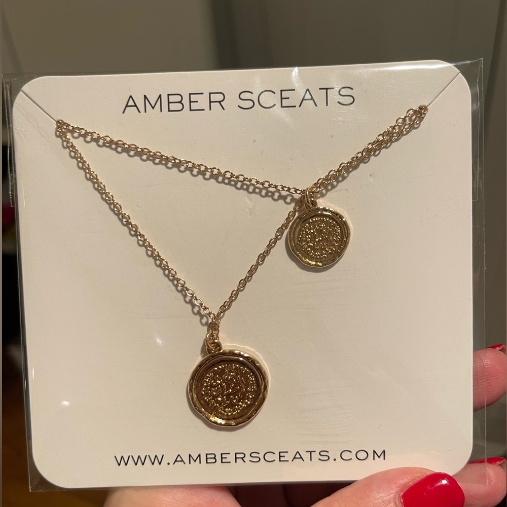 NEW Amber Sceats Double Coin Necklace